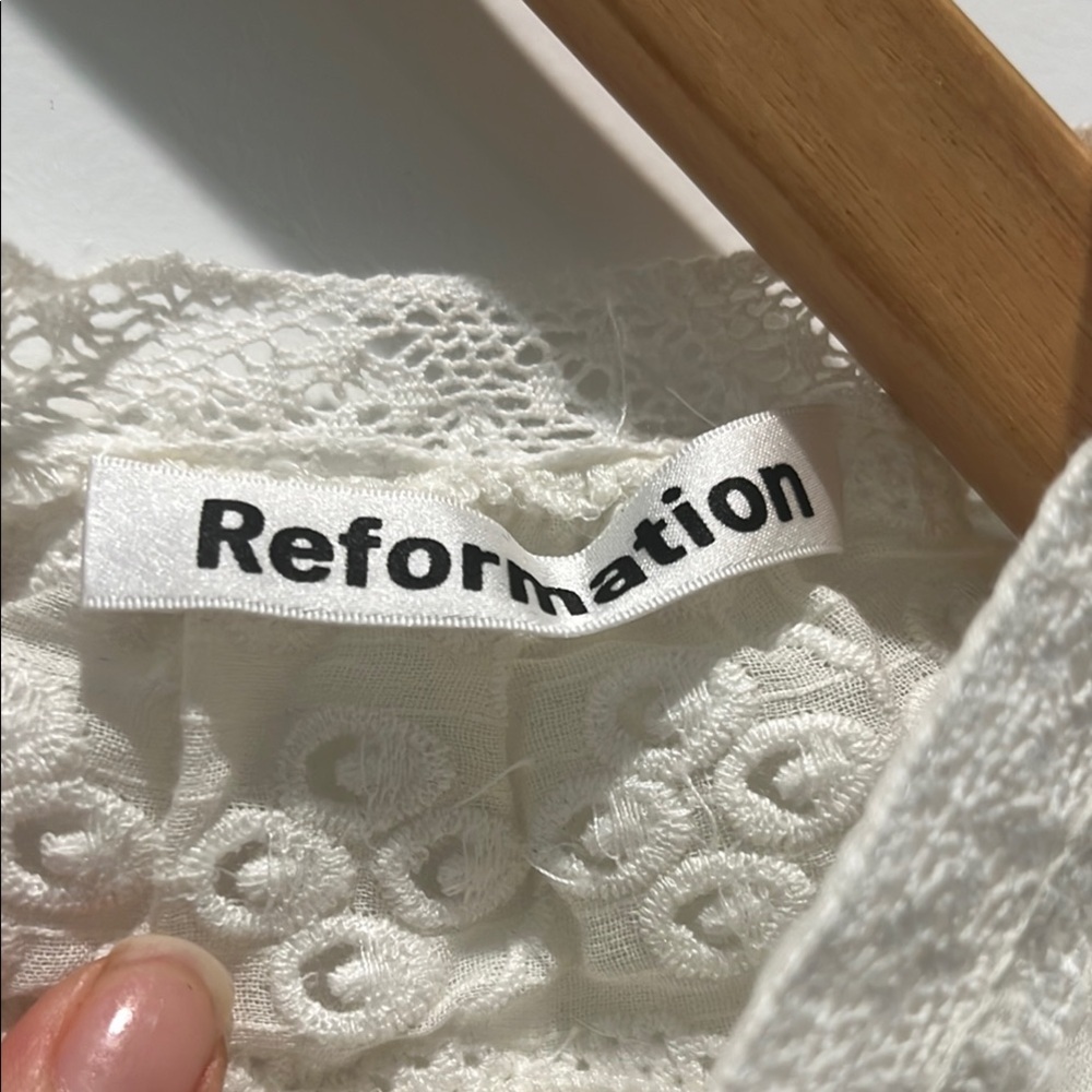 Reformation Ivory Lace Dress - Picture 2 of 7